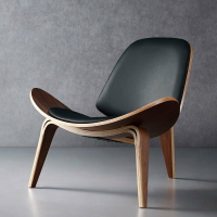 北歐客廳休閒網紅椅子創意簡約現代設計師單人沙發椅飛機椅貝殼椅