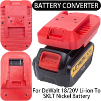 Battery Converter for SKIL Nickel Tools to DeWalt 18/20V Li-ion Battery Adapter for Power Tool Accessories Tools electric drill