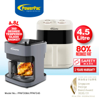 PowerPac Air fryer with Hot Air Flow System(PPAF308A/PPAF345)