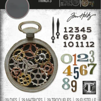 Pocket Watch Metal Craft Cutting Dies DIY Scrapbooking Paper Diary Decoration Card Handmade Embossing New Mould Product for 2024