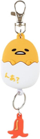 【震撼精品百貨】蛋黃哥Gudetama~日本SANRIO三麗鷗 蛋黃哥造型矽膠伸縮鑰匙圈-好友款*16946