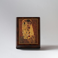 Ercolano義大利進口手工珠寶飾品盒音樂盒 (W15 x D11 x H7 cm)-克林姆《吻》