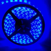 DIY LED U-Home 16.4FT 5M DC12V Blue Lighting SMD5050 LED Light Strip Under Water IP68 Waterproof for Aquarium Fish Tank Garden