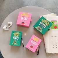 Pocky 固力果 巧克力棒 airpods1/2代通用 3代pro 矽膠保護套 台灣現貨