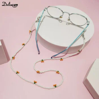 Dual-use Lanyard Color-preserving Anti-lost Earphone Mask Chain Cherry Glasses Chain Retro Mask Glasses Eyewear Accessories