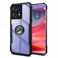 Acrylic Case with Ring Stand For Motorola Edge 50 Pro Edge50 50pro Edge50pro Anti Fall Phone Shell MotoEdge50pro 2024 6.7 inches