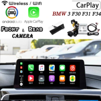 Wireless Carplay box For BMW 3 F30 F31 F34 2010~2020 Rear Front camera decoder Original screen adapter Interface Android carlif