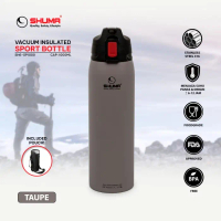 SHUMA S/S 316 Vacuum Sport Bottle 1000 ML - taupe-TERLARIS!!!!!!!!!!!!!!!!!! Botol Stainless Steel M