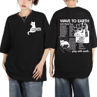 Wave To Earth 0.03 World Tour Harajuku Kpop Áo Thun Quá Khổ Tay Ngắn Giản Dị Thời Trang Cổ Điển Áo T