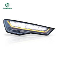 Felendo Full LED Led Head lights For Q5 A6 A6L 4G facelift headlight assembly Car Front Head Lamp headlight