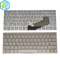 US English Computer keyboard KY260-1 K864 YJ-916 laptop keyboards USA United States key caps gold replacement pc parts brand new