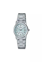 Casio Watches Women's Analog Watch LTP-V002D-2B Silver Stainless Steel Watch