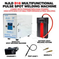 NJLD D18 Multifunctional Pulse Spot Welding Machine Super Farad Capacitor 1500F High Power for Cell Phone Repair Tools Kit Set
