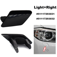 Left Right Pair Headlight Washer Nozzle Trim Cover Cap Lid Painted 51117293031 51117293032 For BMW F30 F31 3 Series 2012 - 2015