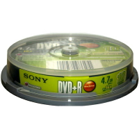 【文具通】已停產 僅剩庫存 SONY 索尼 DVD+R 16x 10入 布丁桶 DVD±R 燒錄片 空白光碟片 B4010474