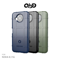 QinD NOKIA 8.3 5G 戰術護盾保護套 鏡頭加高 保護套 手機殼【樂天APP下單最高20%點數回饋】