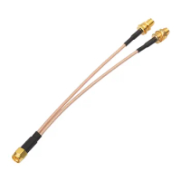 Superbat SMA Male to Dual SMA Female V-Shape Splitter Cable for 4G LTE Router Gateway Modem Hotspot Cellular Amplifier Booster