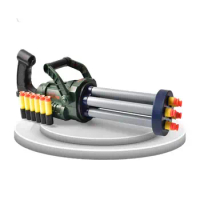 Gatling Toy Guns For Kids Pretend Play Toy Guns With Flashing Lights &amp; Sounds Soft Bullet Guns Great Party Favor Shooting Games