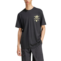 【Adidas 愛迪達】 Q12 TS STREET B 寬鬆 漢堡薯條印花 圓領短袖T恤 男 - JP2672