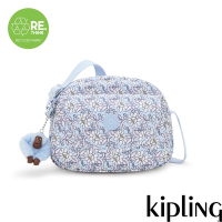 『貝殼包』Kipling 藍底小花翻蓋側背小包-STELMA