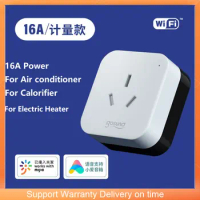 Mijia Gosund Smart Socket CP2 16A 4000W WiFi Version with Electricity Meter Single Key Version Smart Plug Work with Mihome App