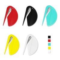 3Pcs Plastic Mini Letter Opener Sharp Mail Envelope Opener Safety Papers Guarded Cutter for Home Office School Supplies General