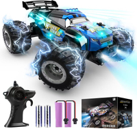 Remote Control Car 2.4Ghz Glow-up RC Cars with Body Lights & Headlights 2 Rechargeable Batteries for