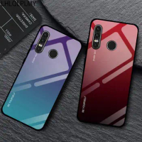 Gradient Tempered Glass Case For Huawei P20 P30 P40 Lite E P50 Pro Nova 3 3i 2i 11i 11 5T 7i 8 8i 9 SE Y70 Colorful Back Cover