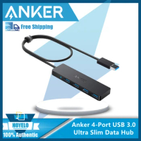 Anker 4-Port USB 3.0/3.1 Ultra Slim Data Hub for Macbook Mac Pro/mini iMac Surface Pro XPS Notebook PC USB Flash Drives
