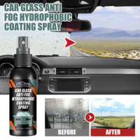 Car Glass Water Repellent Spray Anti Rain Coating Hydrophobic Anti-rain Agent Car Liquid Windshield Mirror Mask Auto Polish Kit