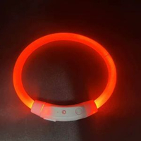 寵物發光頸圈狗頸圈USB充電發光頸圈夜間發光狗狗頸圈脖圈
