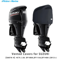 Flickermarine Custom Ventilation Covers for Suzuki 115hp Outboard Engines DF100A,DF115A,DF140A(2012)