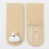 ET22 0-3 thn || Kaos Kaki Panjang Anti Slip-Bayi-Boneka 3D-Unisex - Baby socks - kids socks Putih M