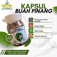Kapsul bubuk herbal alami dari buah pinang muda