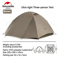 TENDA YUNCUAN ULTRALIGHT NATUREHIKE CNK2300ZP024 3P BROWN