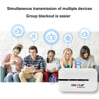 Portable WiFi Mobile Hotspot with SIM Card Slot High Speed 4G LTE Mobile WiFi Hotspot for RV Travel Vacation Camping Remote Area
