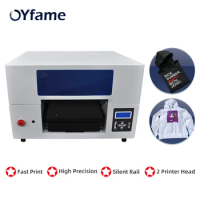 OYfame A3 Flatbed Printer A3 DTG Printer For Epson XP600 Printerhead For dark light T shirt DTG Printing Machine A3 Fast Speed
