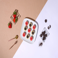 【和生御品】花漾綠豆黃9入禮盒〈草莓優格&amp;可可巧酥〉(宮廷點心 綠豆糕 傳統點心)