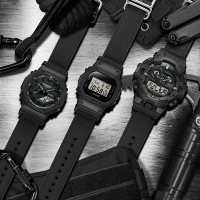 CASIO卡西歐 G-SHOCK 百搭酷黑 街頭潮流 Cordura尼龍錶帶 經典方型 DW-5600BCE-1_42.8mm