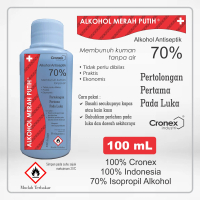 Cronex Alkohol Merah Putih 100ml / Isopropil Alkohol 70%, HARGA GROSIR