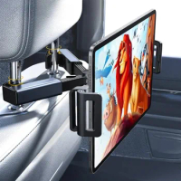 Telescopic Car Rear Pillow Phone Holder Tablet Car Stand Seat Rear Headrest Mounting Bracket for Universal Xiaomi iPhone iPad