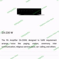 TOA Amplifier 25 watt : ZA230W