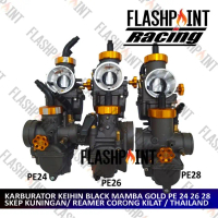 (COD) KARBURATOR KEIHIN PE 24 26 28 BLACK MAMBA RED GOLD KARBU ORI ORIGINAL ASLI BIT BEAT VARIO MIO 