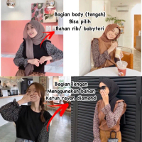 Atasan Ruffle Kombinasi / Ruffle Combine Top / Melinda Top