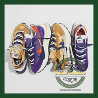 限量代購Sacai x Nike Vaporwaffle 藍紫 卡其 男鞋女鞋DD1875-200 DD1875-500