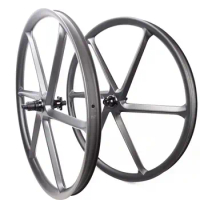 [CB27XM6S]27.5er Carbon 6 Spoke wheels Wide 36mm inner 30mm depth 25mm XC AM E-Bike MTB Wheelset 650B carbon Six spoke Wheels