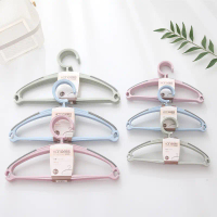 5-pack of seamless plastic hangers, thickened wide-shoulder clothes hangers, children's clothes dryi