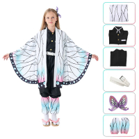 Trang Phục Cosplay Anime kimetsu no Yaiba kochou Shinobu đồng phục Kimono nezuko trang phục Anime ha