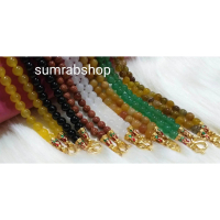 [เก็บเงินปลายทาง] Auspicious Stone Necklace, Genuine Stone, Buddha Necklace, Size 6 Mm, Many Lengths