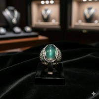 BACAN HQ mewah dengan ring silver microsetting